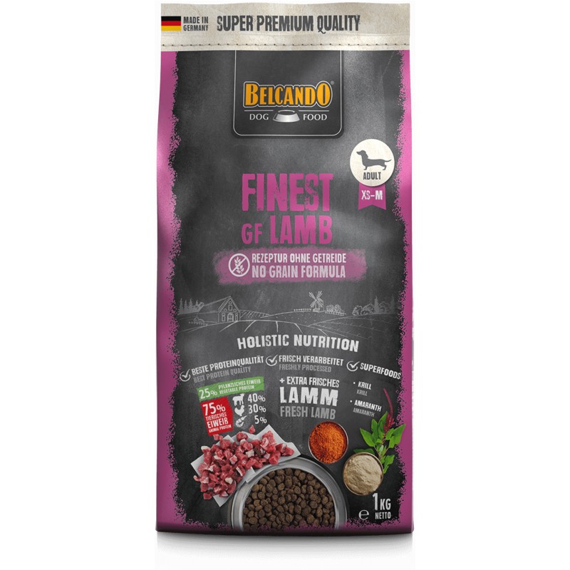 belcando-finest-gf-agnello-no-glutine-1kg belcando finest gf agnello no glutine 1kg