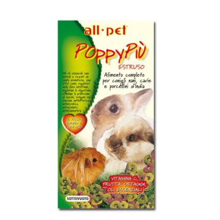 all pet poppy piu alimento coniglio nano e roditori.