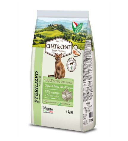 chat chat expert sterilizzato pollo 2 kg.