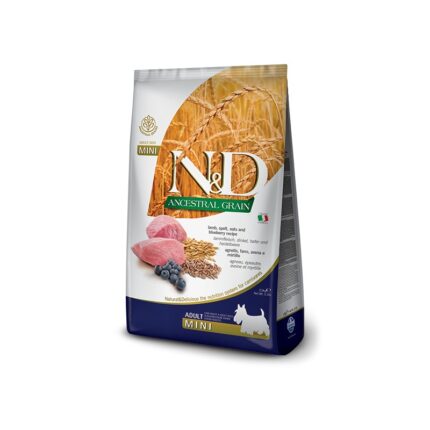 FARMINA dog N&D Adult Mini Ancestral agnello e mirtillo
