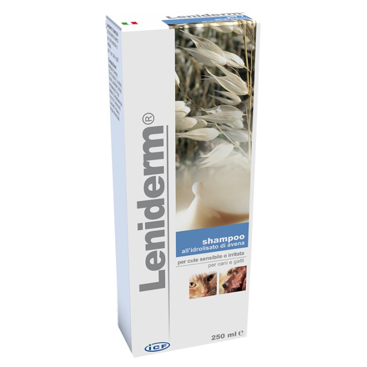leniderm 250 ml. ICF Leniderm shampoo dog/cat 250ml - immagine 1