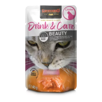 leonardo cat drink care beauty.