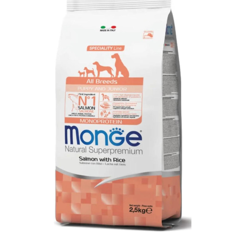 monge-puppy-all-breeds-salmone-e-riso-monoprotein-2,5kg monge puppy all breeds salmone e riso monoprotein 2.5kg