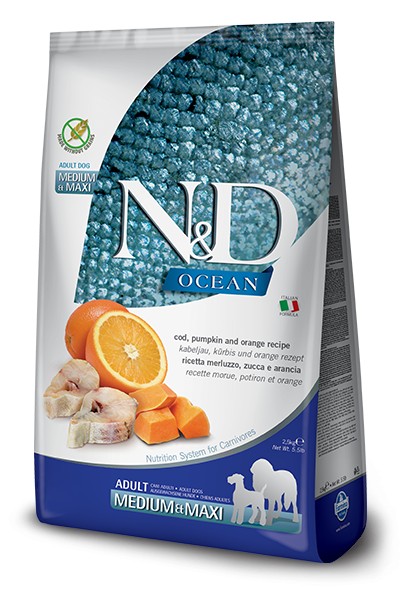 farmina ocean m_m-merluzzo 2 5 kg.
