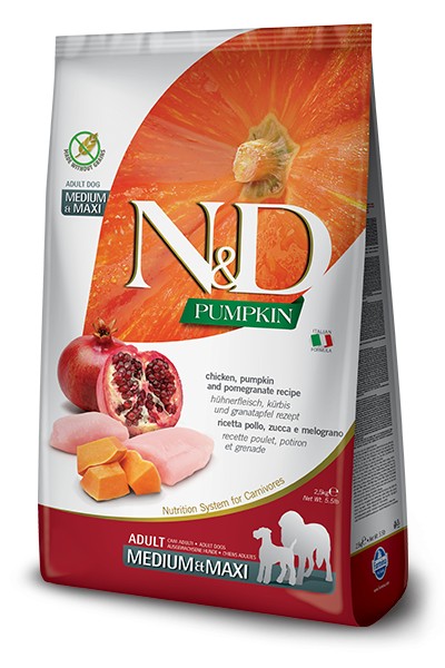 farmina pumkin pollo e melograno m_m-2 5 kg.