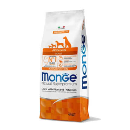 monge all breeds mono protein anatra 12 kg.