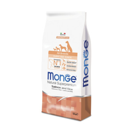 monge all breeds salmone e riso 12 kg.
