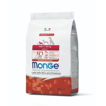 monge mini adult agnello 800 gr.