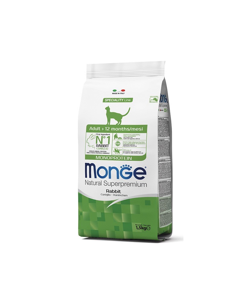 monge monoprotein cat coniglio 1,5 kg. monge monoprotein cat coniglio 1 5- g.