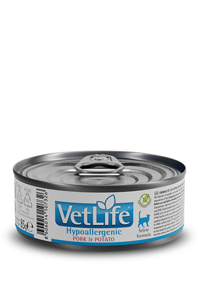 vet life cat hypoallergenic maiale.