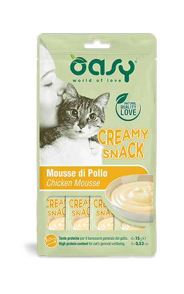 oasy cat creamy snack mousse pollo