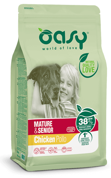 oasy dog mature senior pollo kg. 3.