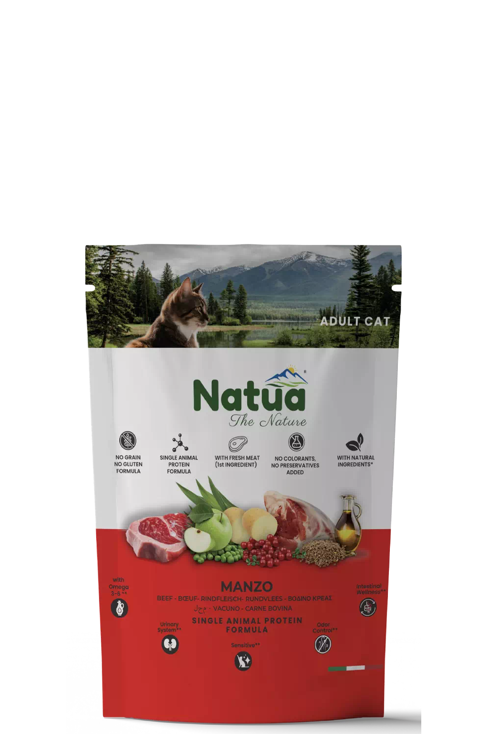 NATUA CAT DRY LINE ADULT MANZO GR. 350 NATUA CAT DRY LINE ADULT MANZO GR. 350.