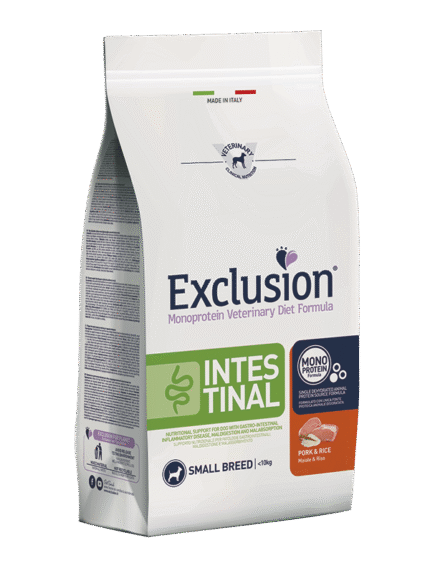 exclusion dog intestinal small kg. 2.