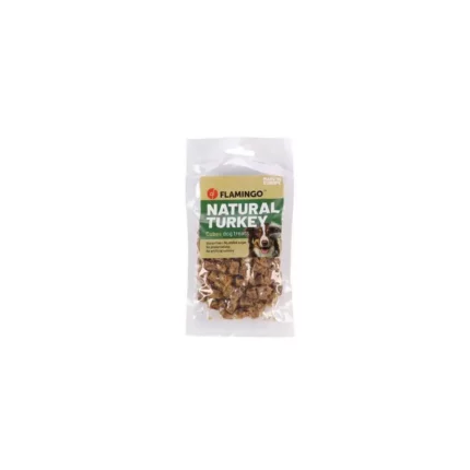 flamingo snack per cane cubetti naturali tacchino 80 gr.