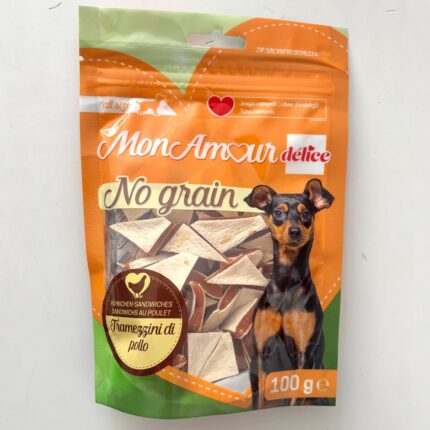 monamour dog strips tonno gr. 100.