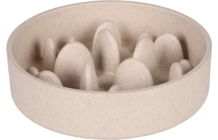 flamingo dog ciotola slow feeder beige.