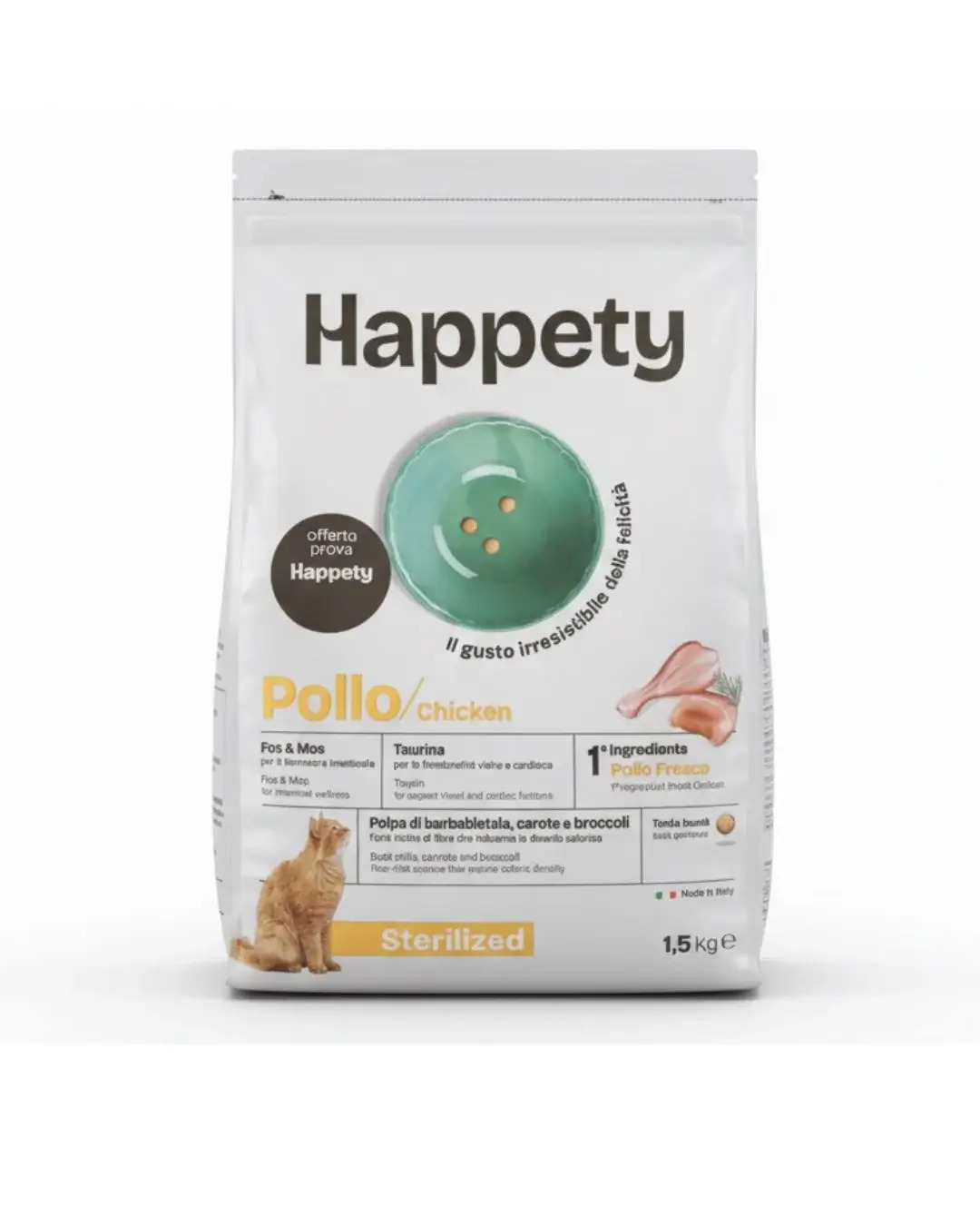happety cat adult sterilised kg. 1,5 happety cat adult sterilised kg. 1 5.
