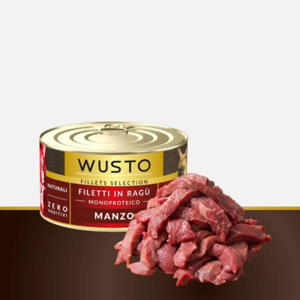 wusto dog filetti in ragu manzo gr. 150.