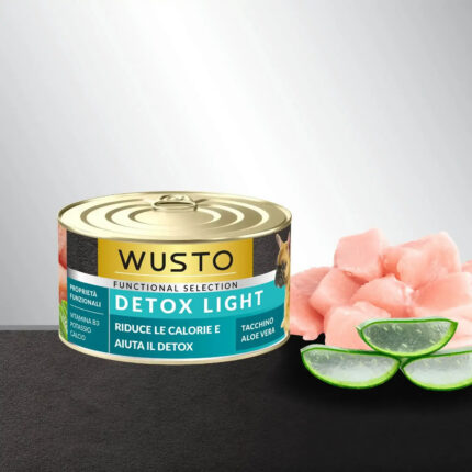 wusto dog pate detox light tacchino e aloe vera gr. 150.