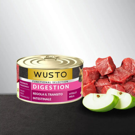wusto dog pate digestion vitello e mela gr. 150.
