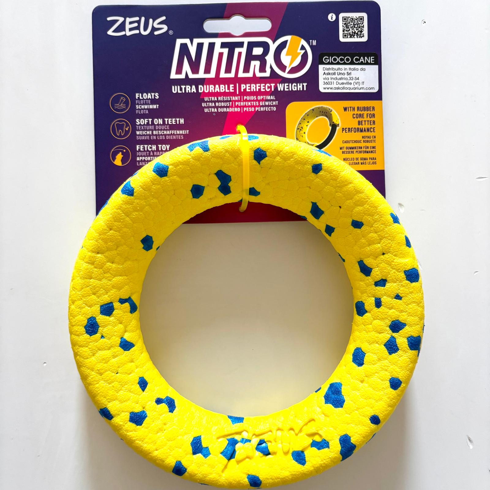zeus nitro dog ring con interno in gomma cm 16 zeus nitro dog ring con interno in gomma cm 16.