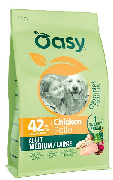 oasy dog original formula adult medium large kg. 2.