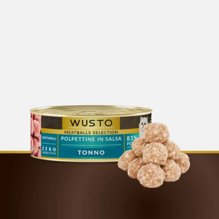 wusto cat polpettine in salsa tonno gr. 85.