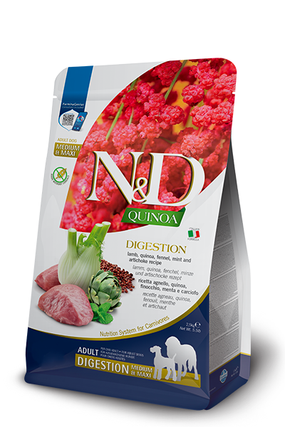 farmina nd quinoa adult medium maxi digestion kg. 7.