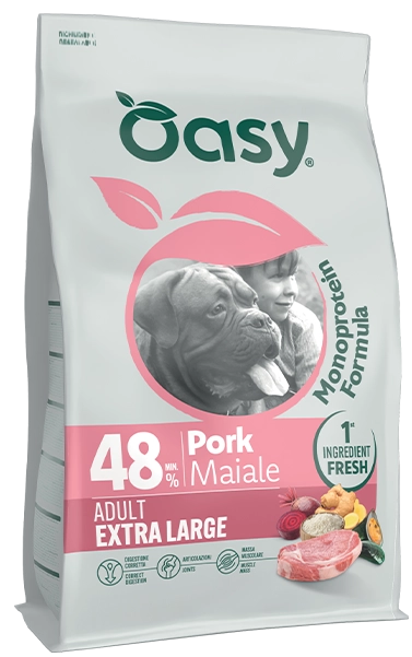 OASY DOG EXTRA LARGE MAIALE MONOPROTEIN KG. 10.webp