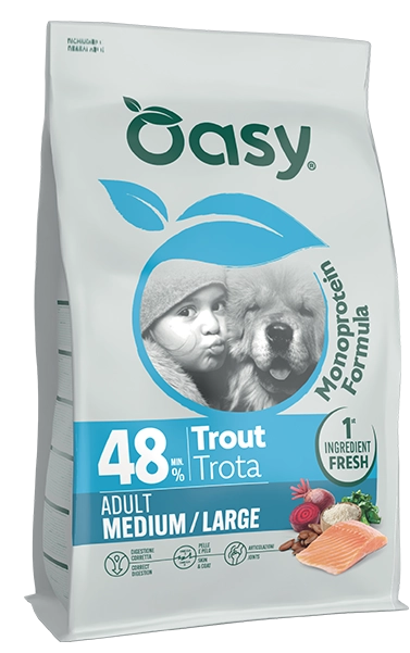 oasy dog medium large monoprotein trota kg. 2.webp