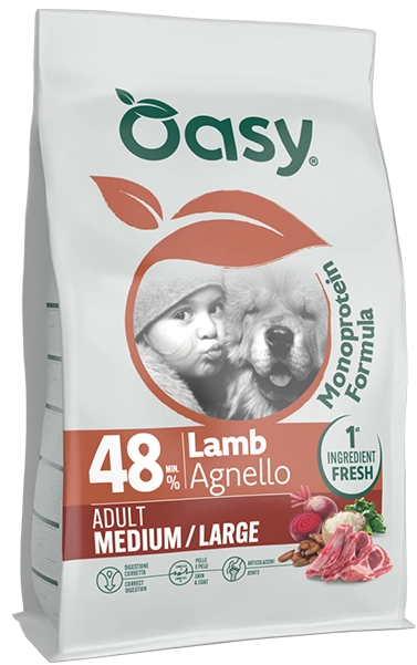 oasy dog monoprotein m l agnello kg. 10.webp