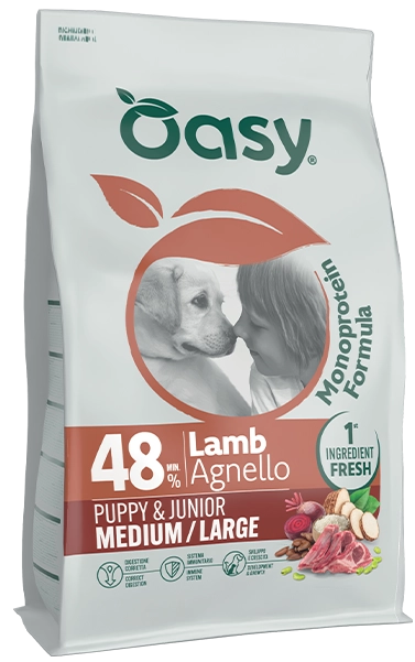 oasy dog monoprotein puppy junior medium large kg. 2 oasy dog monoprotein puppy junior medium large kg. 2.webp