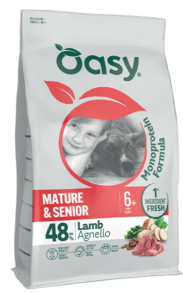 oasy dog monoprotein seniormature kg. 10.webp
