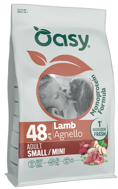 oasy dog small_mini agnello monoprotein kg. 2.